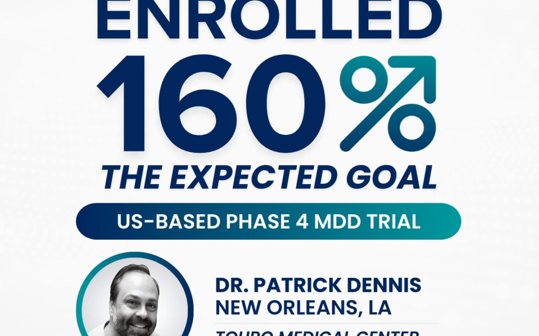 Achieving 160% of Expected Enrollment in a Phase 4 MDD Trial