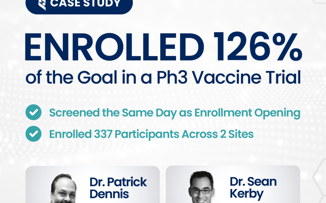 DelRicht Enrolls 126% of Expected Enrollment in a Phase 3 Pneumococcal Vaccine Trial
